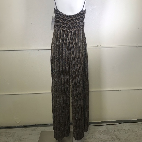 Jump Striped Metallic Knit Jumpsuit - Picture 5 of 7